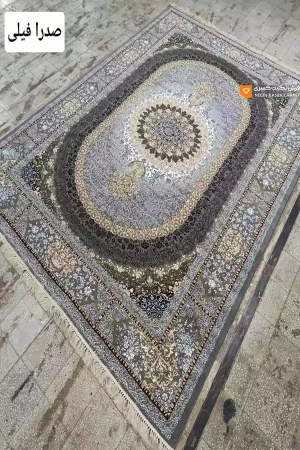 فرش صدرا 440 شانه نگین کسری کاشان